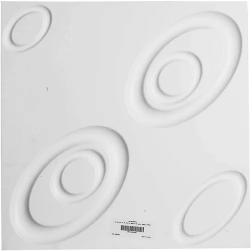 Miniatura 4 de Ekena Millwork WP20X20MAWH 19 5/8 pulgadas de ancho x 19 5/8 pulgadas de alto Maria EnduraWall Decorativo 3D Panel de pared cubre 2.67 pies cuadrados