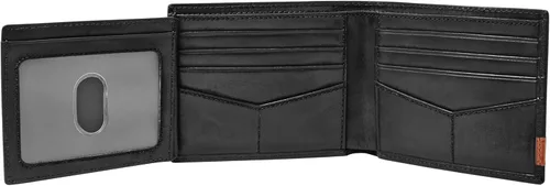 Miniatura 25 de Fossil Billetera plegable de cuero para hombre con ventana de identificación abatible para hombres