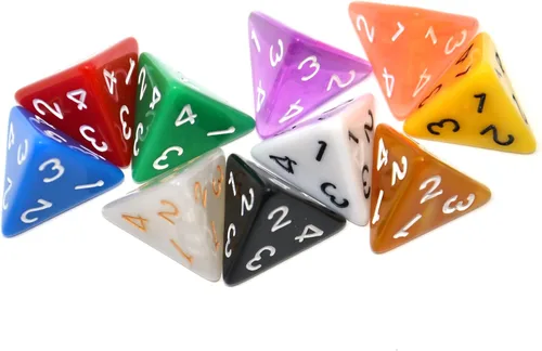 Miniatura 4 de SmartDealsPro Paquete de 10 dados poliédricos multicolor D4 D6 D8 D10 D12 para juegos de mesa Dungeons and Dragons DND RPG MTG
