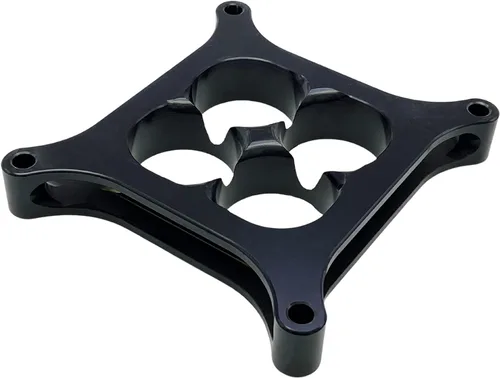 Miniatura 3 de X-AVION Alumimum Espaciador de Carburador Anodizado Negro 4150 de 1'' de Alto Orificio Cuadrado 4 Agujeros Espaciador de Carburador de Múltiple