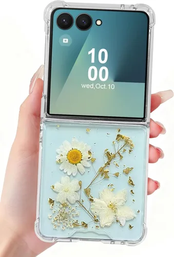 Miniatura 28 de Funda para Samsung Galaxy Z Flip 3 con purpurina, bonita funda transparente con diseño, brillante, reflectante, con destellos, cubierta de teléfono