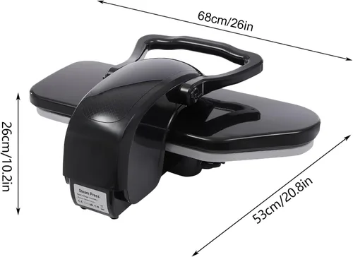 Miniatura 3 de Gdrasuya10 Prensa de vapor inteligente de 1600 W, tabla de planchar grande de 35.8 pulgadas con 5 modos de tela y voz AI, tanque de 0.26 galones