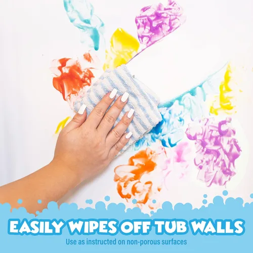 Miniatura 6 de Tub Works® Jabón de Pintura de Bañera Juguetes de Baño, Colores Divertidos Paquete de 6 No Tóxico Pintura de Bañera Lavable para Pintar