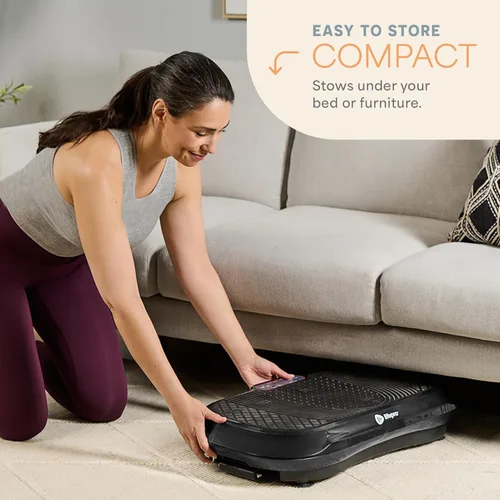 Miniatura 7 de LifePro Máquina de Ejercicio con Placa de Vibración - Plataforma de Fitness de Vibración para Entrenamiento de Cuerpo Completo con Bandas Elásticas