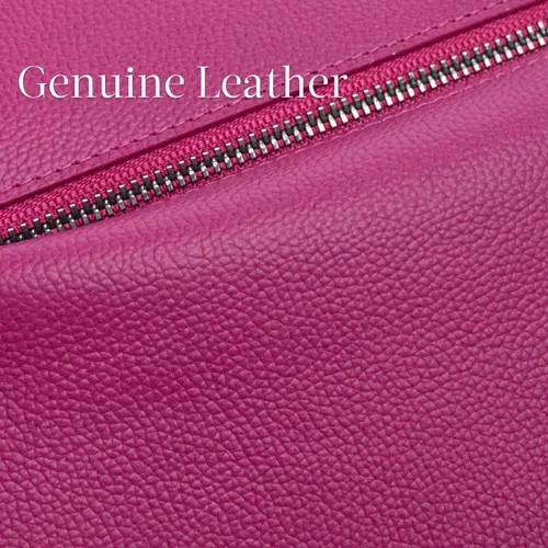 Miniatura 6 de Bveyzi Billeteras de cuero ultrafino con bloqueo RFID para tarjetas de crédito, billetera plegable para mujer, Rosa encendido