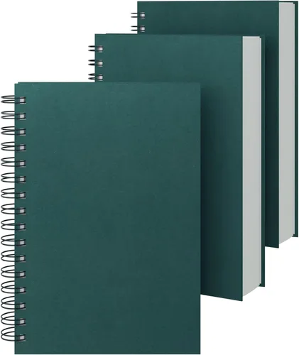 Miniatura 18 de EUSOAR Cuadernos para el trabajo, 1 paquete A4 de 8.3 x 11.2 pulgadas, tapa dura, rayado en espiral con renglones universitarios, 240 páginas
