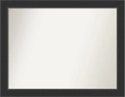 Miniatura 27 de Amanti Art Espejo personalizado, espejo de baño negro Astor, espejo de pared o espejo de tocador de baño sobre el fregadero (25 x 25 pulgadas)