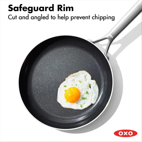 Miniatura 5 de OXO Mira - Juego de sartenes antiadherentes de acero inoxidable de tres capas, sin PFAS, de 8 y 10 pulgadas, para inducción, multirevestimiento