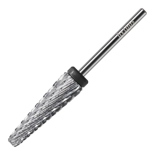Miniatura 30 de 24mm Super Largo 5 en 1 Brocas de taladro para uñas, Broca cónica cruzada de carburo, Brocas de taladro de rotación bidireccional de 3/32