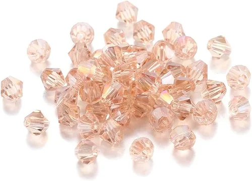 Miniatura 15 de 200 cuentas de cristal de transparencia austriaca, cuentas de vidrio bicona, cuentas espaciadoras sueltas para manualidades, pulseras, aretes