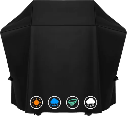 Cubierta de parrilla resistente 600D para Napoleon Serie 425 61527 y Serie 525 61427 Rogue, cubierta impermeable para todo tipo de clima, color negro