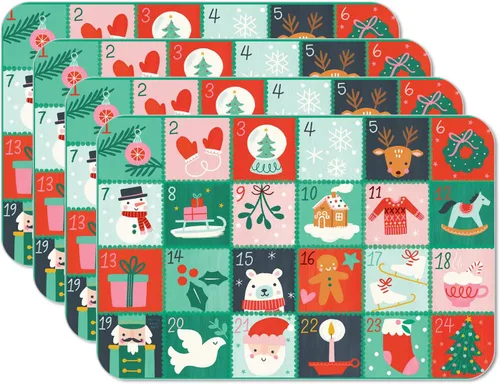 Miniatura 18 de CounterArt Autumn in Nature - Juego de 4 manteles individuales reversibles de plástico flexible de fácil cuidado, fabricados en los Estados Unidos