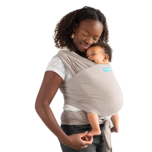 Miniatura 14 de Porta bebé Moby Baby Wrap para recién nacidos a niños pequeños (8-15kg), porta bebé en cabestrillo, diseño ultra ligero y manos libres, ajustable