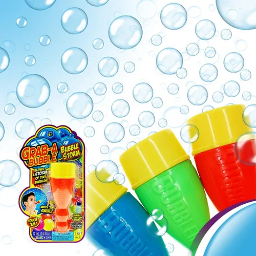 Miniatura 4 de JA-RU Mini soplador de burbujas de mano con solución de burbujas no tóxicas Burbujas táctiles para niños Juguete antiestrés para aliviar
