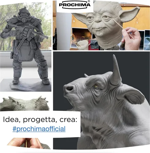 Miniatura 5 de PROCHIMA, Degas 30 (suave), arcilla profesional a base de cera, ideal para hacer modelos y esculturas, no se deforma, no se agrieta ni encoge