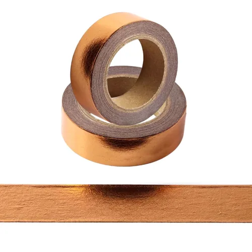 Miniatura 10 de Cinta Washi de lámina, juego de 2 rollos de 15 mm x 10 m (5/8" x 393 pulgadas) Cinta Washi, cinta adhesiva para manualidades, suministros de cinta