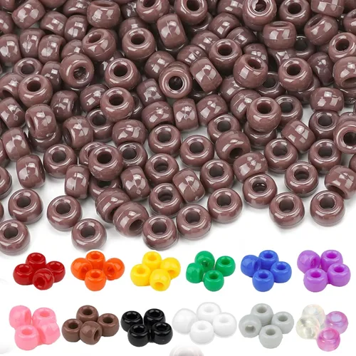 Miniatura 20 de Kit de Fabricación de Pulseras Dowsabel, Cuentas para Hacer Pulseras Poni, Kandi, Arcilla Polimérica, Cuentas con Cara Sonriente y Letras para Hacer