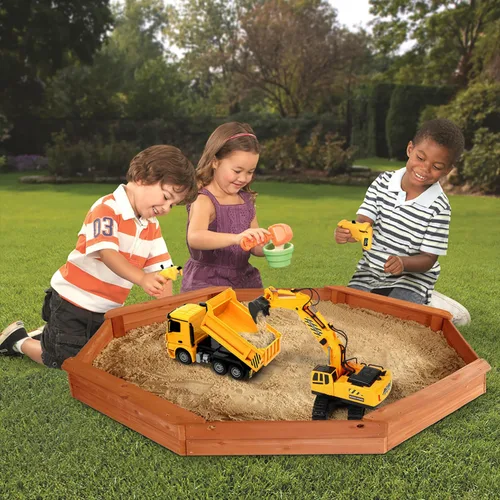 Miniatura 2 de RC Toys Construction Excavator Car: regalo de cumpleaños para niños y niñas de 4, 5, 6, 7, 8, 9 años o más, juego de vehículos de arena para niños