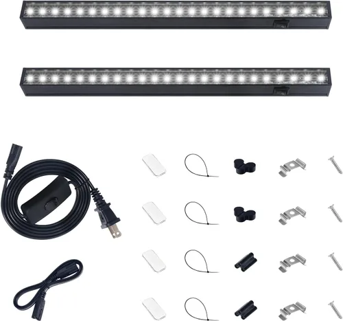 Miniatura 20 de Barrina Luz de cultivo para plantas de interior, luz solar de espectro completo, lámpara de crecimiento de 1 pie, bombillas LED de crecimiento, tira