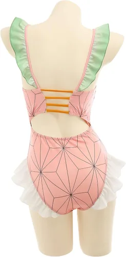 Miniatura 4 de haikyuu Traje de baño de una pieza de anime para mujer, estilo kawaii