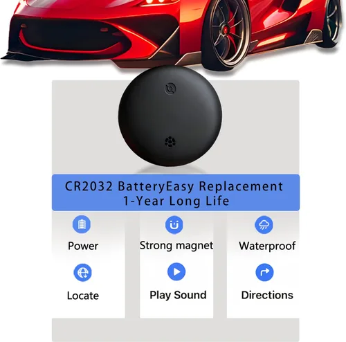 Miniatura 6 de Rastreador GPS para automóvil: no requiere tarifas de suscripción, magnetismo ultra fuerte, tamaño mini y portátil, con una duración de batería de 1