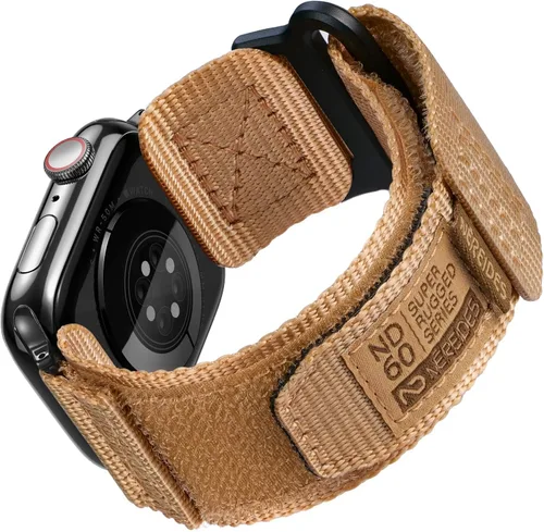 Miniatura 32 de Nereides Compatible con Correa de Apple Watch Ultra 3/2/1, Correa Deportiva de Nylon con Diseño Tejido para 49 mm (L, Negro)