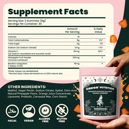 Miniatura 2 de Gomitas de equilibrio femenino, gomitas de equilibrio prémium para la salud del pH de las mujeres, gomita femenina para apoyo inmunológico