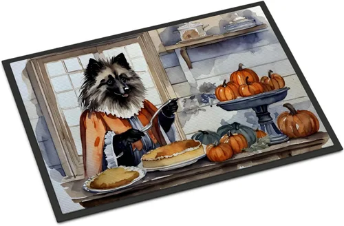 Miniatura 10 de Caroline's Treasures DAC1720MAT Affenpinscher - Tapete de otoño para cocina, con calabazas, 18 x 27 pulgadas, tapete para puerta delantera