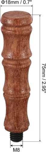 Miniatura 2 de PATIKIL Mango de sello de cera solamente, mango de madera de repuesto para sello de invitación de boda, tarjeta de invitación de boda, sobre
