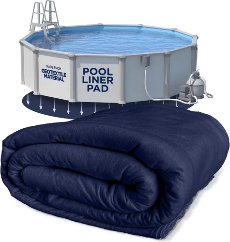 Miniatura 9 de Shop Square Almohadilla ovalada de revestimiento de piscina de 10 pies por 15 pies para piscinas sobre el suelo, acolchado debajo de la piscina