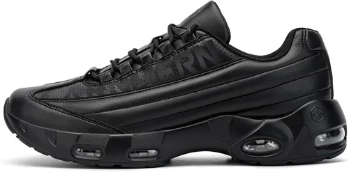 Miniatura 4 de LARNMERN Zapatos de trabajo antideslizantes para hombre, zapatos deportivos con amortiguación de aire, zapatos para restaurante Trabajo, casual