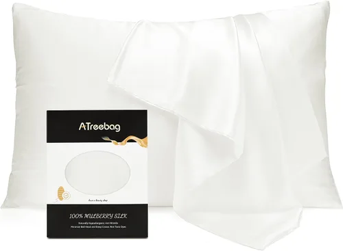 Miniatura 10 de Funda de almohada 100% seda de morera para cabello y piel, doble cara 19 Momme seda pura funda de almohada con cremallera oculta y caja de regalo