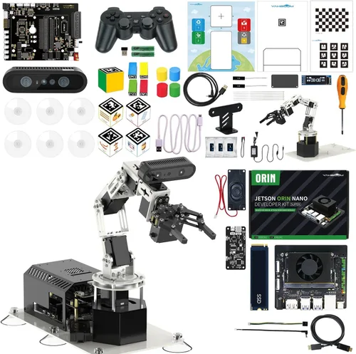 Miniatura 11 de Yahboom 6DOF Kit de brazo robótico de programación 3D, agarre adaptativo 3D, inteligencia incorporada, modelo de IA grande para ingenieros mecánicos