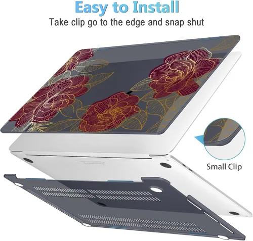 Miniatura 3 de Mektron Funda para MacBook Pro de 16 Pulgadas A2141 Versión 2019 con Pantalla Liquid Retina/Touch ID, Carcasa Rígida de Plástico con Funda
