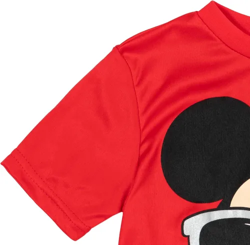 Miniatura 5 de Disney Conjunto de camiseta y pantalones cortos de malla para bebé de Mickey Mouse para niños pequeños