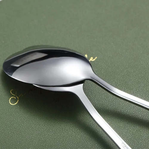 Miniatura 6 de Kyraton - 6 cucharas de mesa de acero inoxidable de 7.5 pulgadas, cucharas de sopa, cucharas de postre, cubiertos para lavavajillas, juego de 6