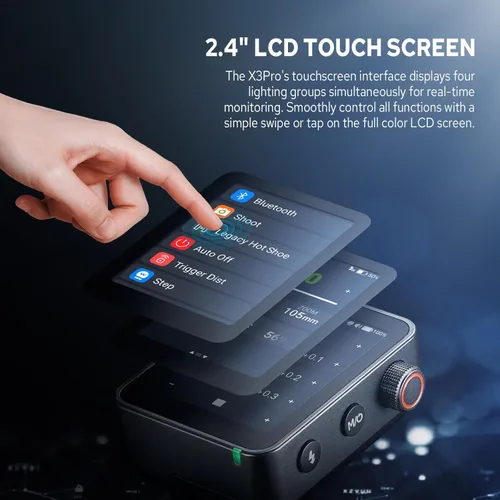 Miniatura 3 de GODOX X3 Pro C X3Pro-C TTL - Disparador de flash inalámbrico para Canon, Transmisor de flash inalámbrico 2.4G, Soporte para pantalla táctil