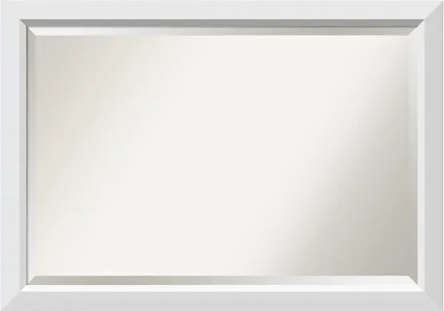 Miniatura 40 de Amanti Art Espejo de pared, espejo de marco de madera blanca lavada para decoración de pared o uso como espejo de baño para sobre el fregadero