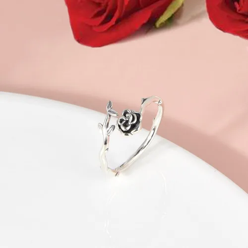 Miniatura 20 de CANDYFANCY Anillo de nudo celta de plata de ley 925 abierto para el dedo medio nudillo para mujer, tamaño ajustable 4-7