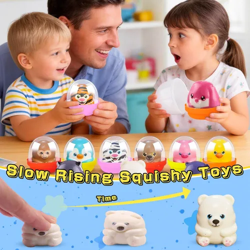 Miniatura 3 de PAQUETE DE 20 Recuerdos de Fiesta para Niños Llenos de Juguetes Esponjosos, Rellenos para Bolsas de Dulces de Cumpleaños, Premios de Aula