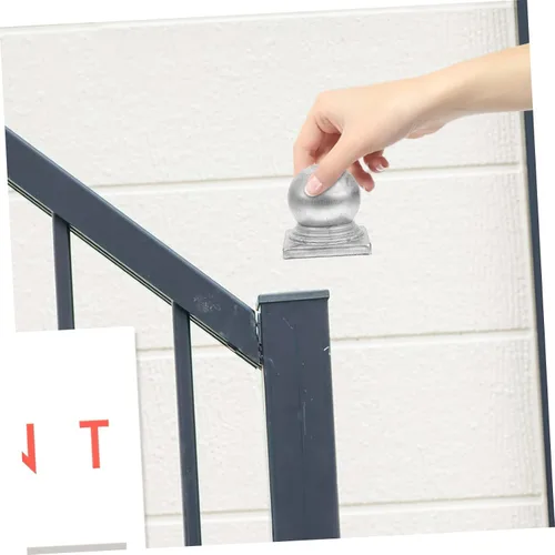 Miniatura 3 de DOITOOL 4 tapas decorativas para postes de valla con forma de cubierta para diseño resistente a la intemperie, fácil instalación para mejorar