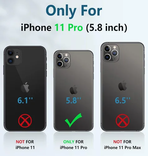 Miniatura 2 de FNTCASE for iPhone 11-Pro Protective Case: Military Grade Drop Proof Protection Rugged 11Pro Cell Phone Cover with Belt Clip Holster Kickstand &
