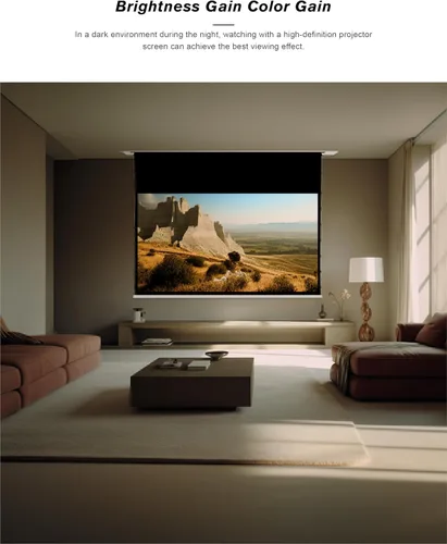 Miniatura 4 de VIVIDSTORM - Pantalla de proyector de cine blanco con tensión motorizada Phantom empotrada en el techo desde 2004-72 pulgadas para proyector normal