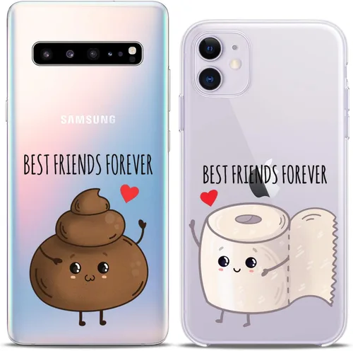 Miniatura 3 de Fundas a juego para parejas compatibles con iPhone 16 15 14 13 12 11 Pro Max Mini Xs X 6s 8 Plus 7+ Xr 10 SE 5 papel transparente cubierta delgada