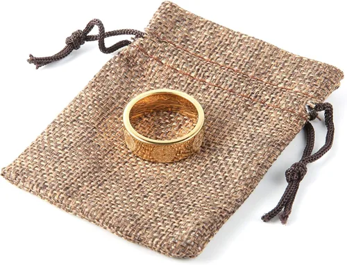 Miniatura 5 de HZMAN Anillo de exorcismo de San Benito para hombre, de acero inoxidable, cruz católica, romana, protección de demonios, cazador de fantasmas, oro