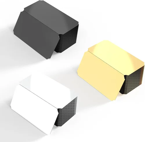 Miniatura 12 de 30 placas de identificación grabadas con láser, placa de acero inoxidable cepillado en blanco, etiqueta de nombre personalizada con marco