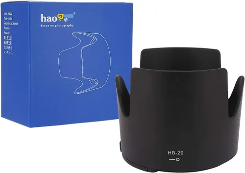 Haoge Parasol de lente de bayoneta compatible con Nikon Nikkor AF-S 2.756-7.874 in f/2.8G IF-ED VR lente sustituye a Nikon HB-29