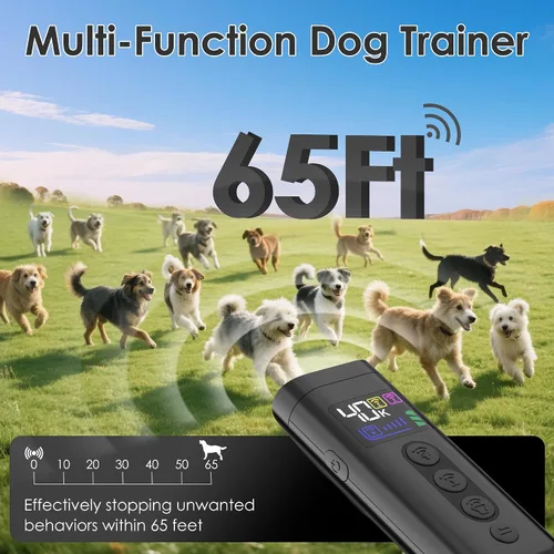Miniatura 3 de Dispositivo disuasorio de ladridos de perro, rango de 65 pies, dispositivo ultrasónico de disuasión de ladridos 3X y entrenador ultrasónico