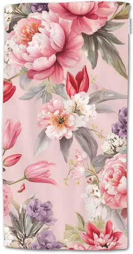 Miniatura 5 de HGOD DESIGNS Toalla de mano de elefante – Mandala colorido floral 100% algodón suave toalla de baño para baño, cocina, hotel, spa – 15 x 30 pulgadas