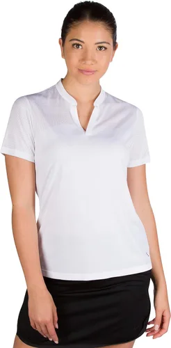 Miniatura 3 de Three Sixty Six Womens Collarless Golf Polo Shirt - Dry Fit, Breathable, Compression Golf Tops